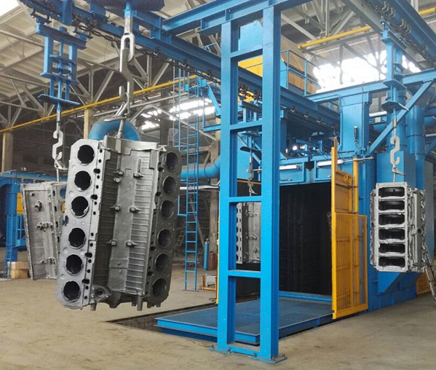 Shot blasting line, Axmann complete surface treatment installation